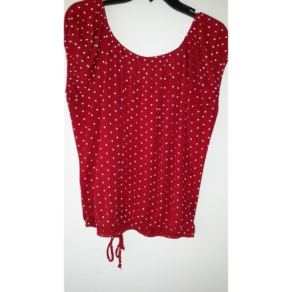 Deep Red Blouse - Picture 2 of 3